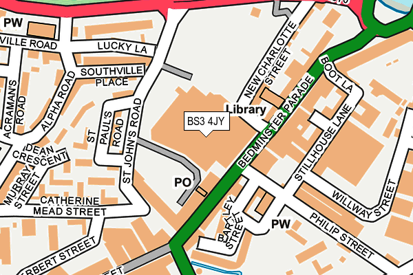 BS3 4JY map - OS OpenMap – Local (Ordnance Survey)