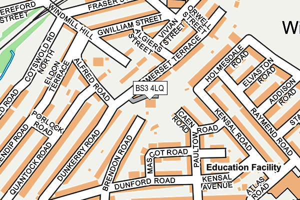 BS3 4LQ map - OS OpenMap – Local (Ordnance Survey)