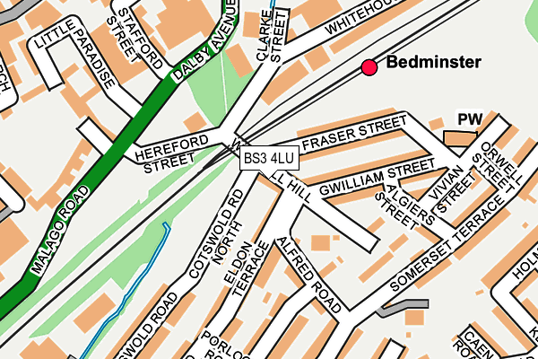 BS3 4LU map - OS OpenMap – Local (Ordnance Survey)