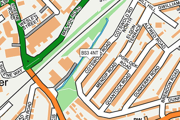 BS3 4NT map - OS OpenMap – Local (Ordnance Survey)