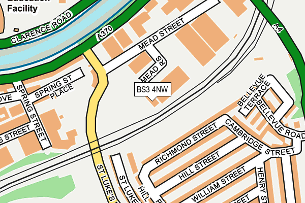 BS3 4NW map - OS OpenMap – Local (Ordnance Survey)