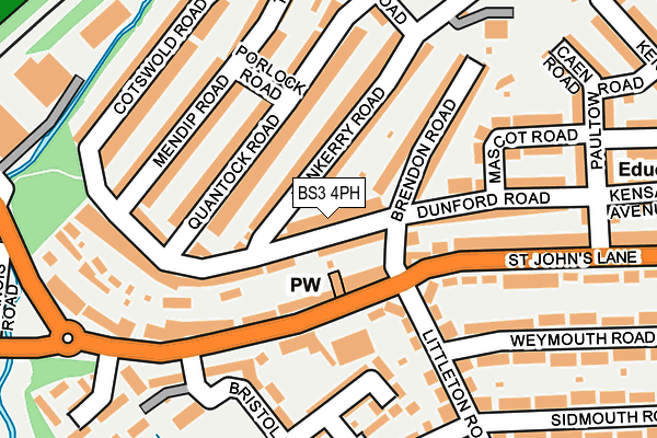 BS3 4PH map - OS OpenMap – Local (Ordnance Survey)