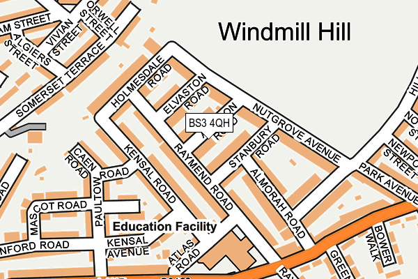 BS3 4QH map - OS OpenMap – Local (Ordnance Survey)