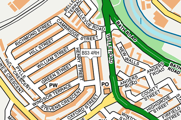 BS3 4RH map - OS OpenMap – Local (Ordnance Survey)