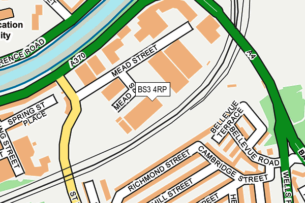 BS3 4RP map - OS OpenMap – Local (Ordnance Survey)