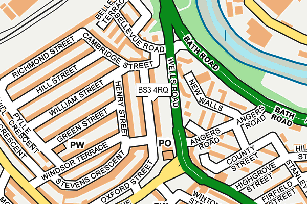 BS3 4RQ map - OS OpenMap – Local (Ordnance Survey)