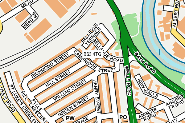 BS3 4TG map - OS OpenMap – Local (Ordnance Survey)