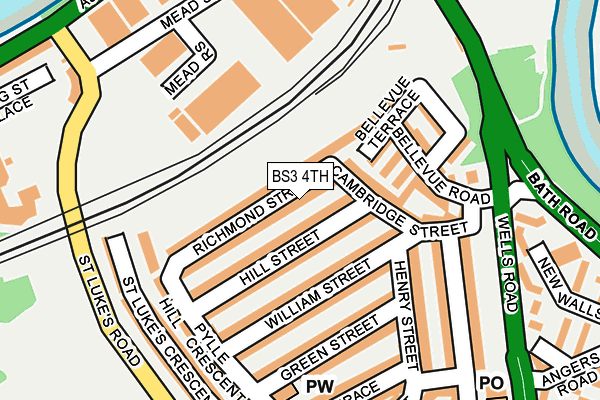 BS3 4TH map - OS OpenMap – Local (Ordnance Survey)