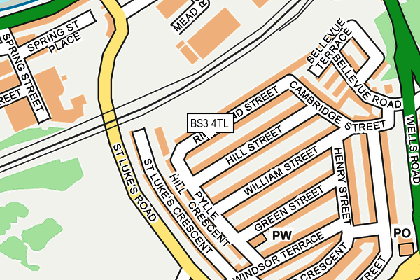 BS3 4TL map - OS OpenMap – Local (Ordnance Survey)