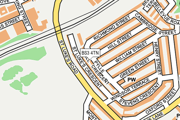 BS3 4TN map - OS OpenMap – Local (Ordnance Survey)