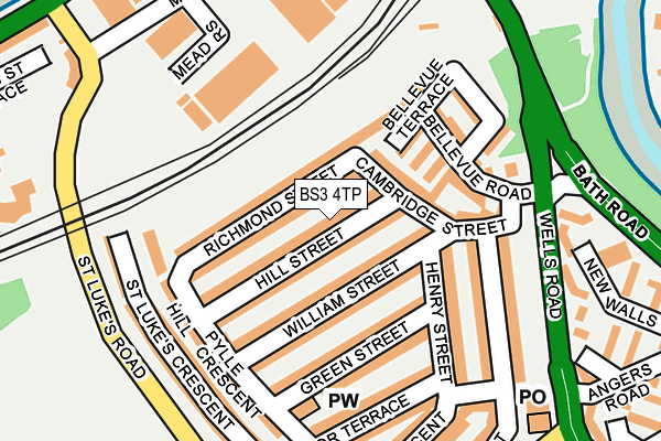 BS3 4TP map - OS OpenMap – Local (Ordnance Survey)