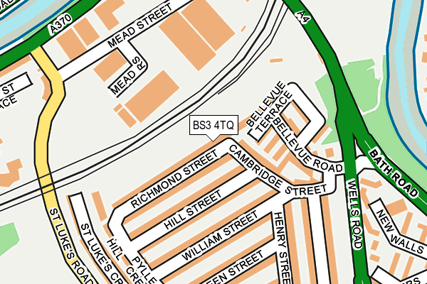 BS3 4TQ map - OS OpenMap – Local (Ordnance Survey)