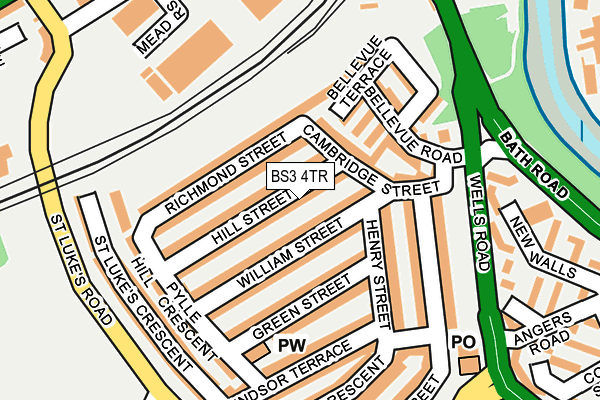 BS3 4TR map - OS OpenMap – Local (Ordnance Survey)