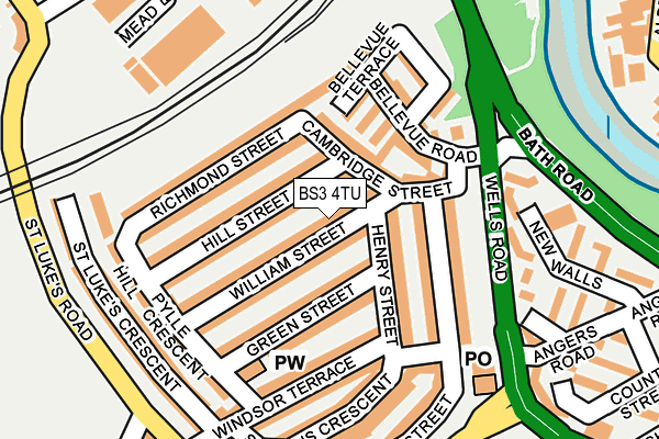 BS3 4TU map - OS OpenMap – Local (Ordnance Survey)