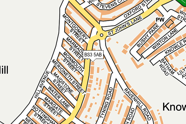BS3 5AB map - OS OpenMap – Local (Ordnance Survey)