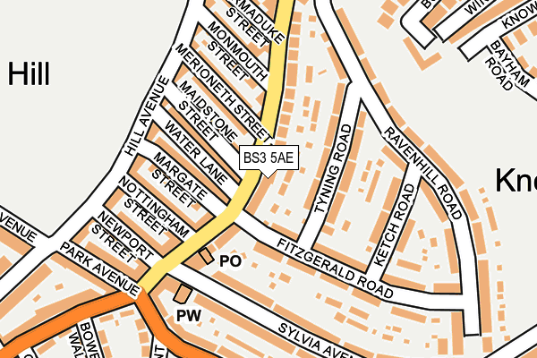 BS3 5AE map - OS OpenMap – Local (Ordnance Survey)