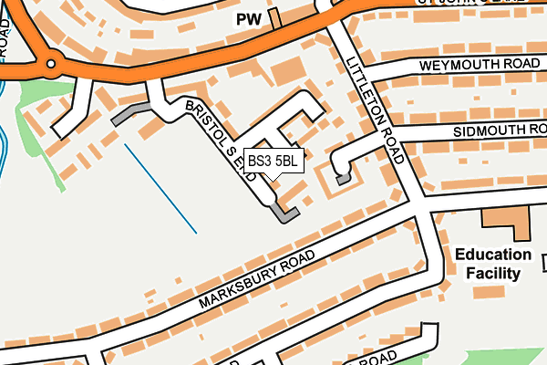 BS3 5BL map - OS OpenMap – Local (Ordnance Survey)