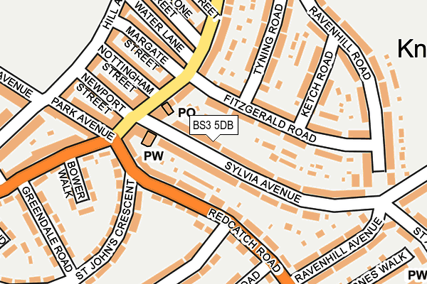 BS3 5DB map - OS OpenMap – Local (Ordnance Survey)