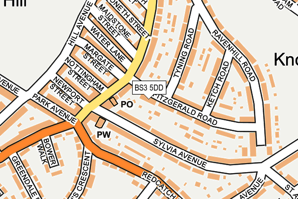 BS3 5DD map - OS OpenMap – Local (Ordnance Survey)