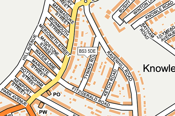 BS3 5DE map - OS OpenMap – Local (Ordnance Survey)