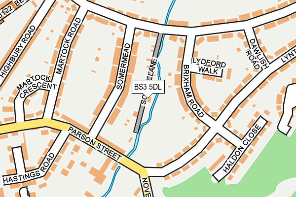 BS3 5DL map - OS OpenMap – Local (Ordnance Survey)