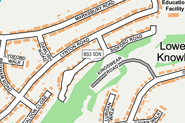 BS3 5DN map - OS OpenMap – Local (Ordnance Survey)