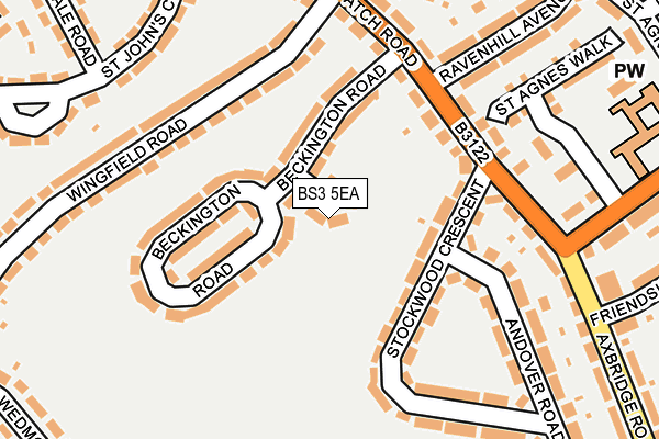 BS3 5EA map - OS OpenMap – Local (Ordnance Survey)