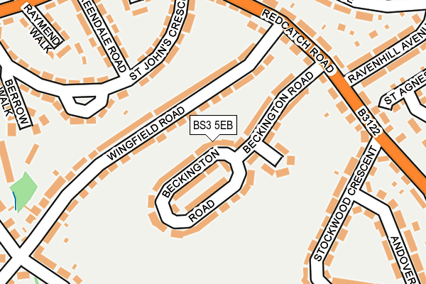 BS3 5EB map - OS OpenMap – Local (Ordnance Survey)