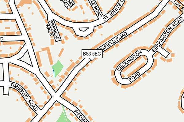 BS3 5EG map - OS OpenMap – Local (Ordnance Survey)