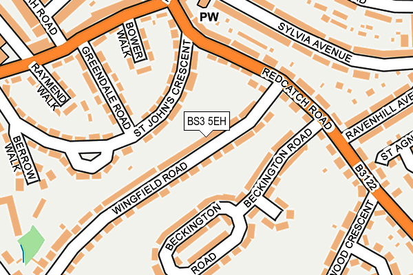 BS3 5EH map - OS OpenMap – Local (Ordnance Survey)