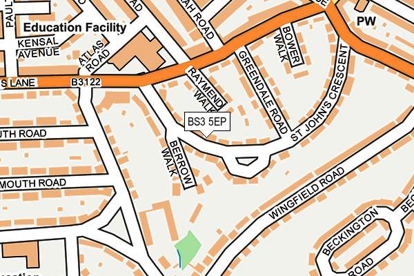 BS3 5EP map - OS OpenMap – Local (Ordnance Survey)