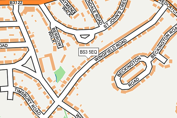 BS3 5EQ map - OS OpenMap – Local (Ordnance Survey)