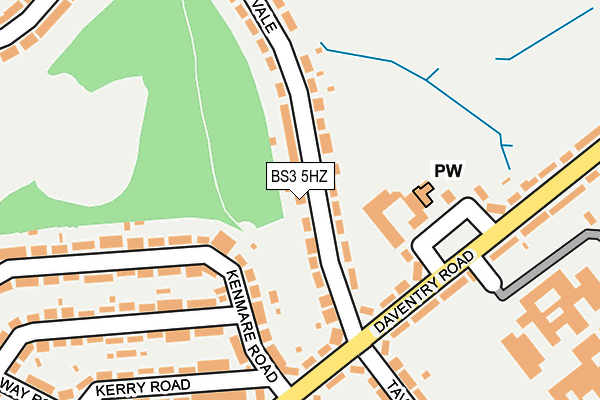 BS3 5HZ map - OS OpenMap – Local (Ordnance Survey)