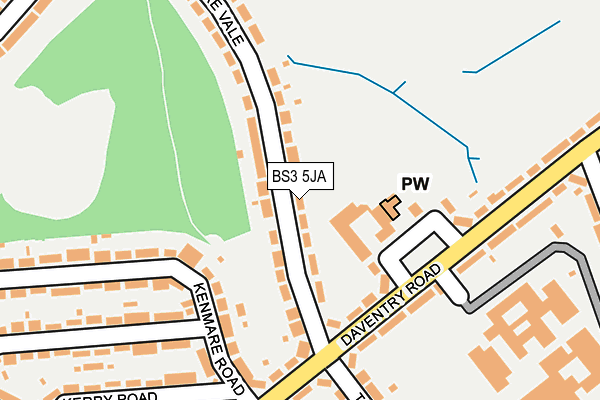 BS3 5JA map - OS OpenMap – Local (Ordnance Survey)