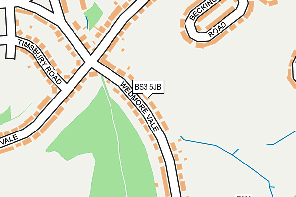 BS3 5JB map - OS OpenMap – Local (Ordnance Survey)