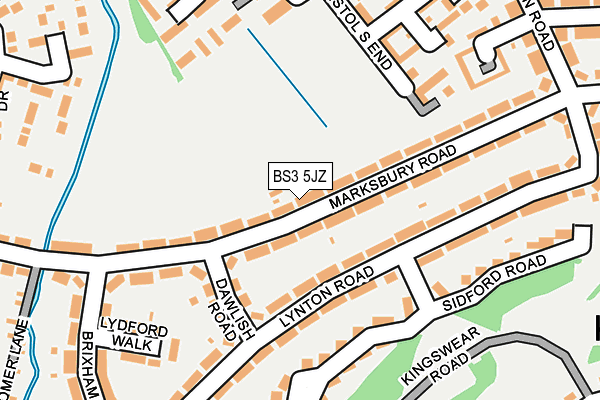 BS3 5JZ map - OS OpenMap – Local (Ordnance Survey)