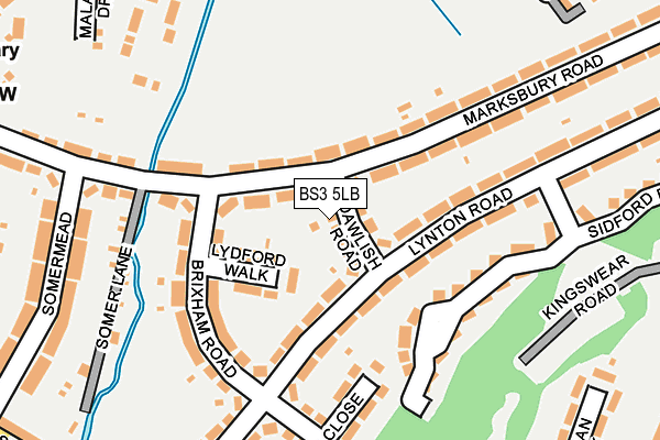 BS3 5LB map - OS OpenMap – Local (Ordnance Survey)