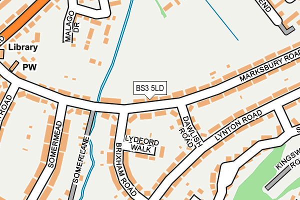 BS3 5LD map - OS OpenMap – Local (Ordnance Survey)