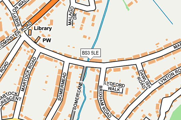 BS3 5LE map - OS OpenMap – Local (Ordnance Survey)