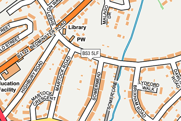 BS3 5LF map - OS OpenMap – Local (Ordnance Survey)