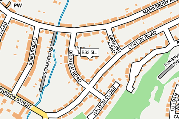 BS3 5LJ map - OS OpenMap – Local (Ordnance Survey)