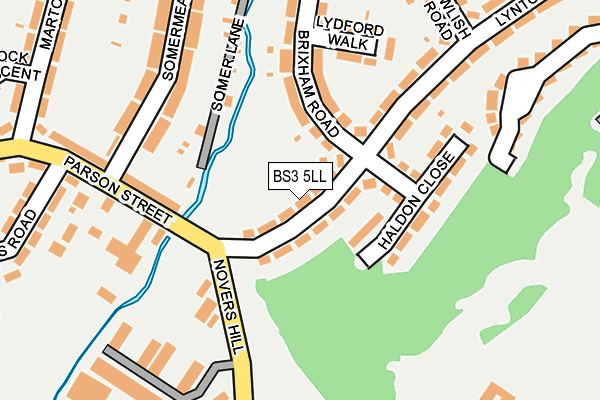 BS3 5LL map - OS OpenMap – Local (Ordnance Survey)