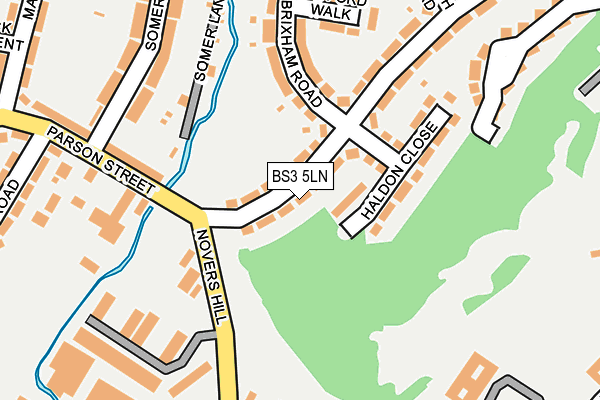 BS3 5LN map - OS OpenMap – Local (Ordnance Survey)