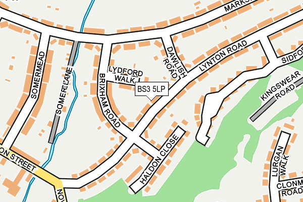 BS3 5LP map - OS OpenMap – Local (Ordnance Survey)