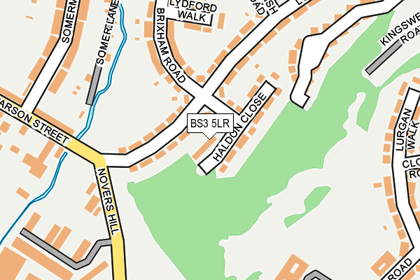 BS3 5LR map - OS OpenMap – Local (Ordnance Survey)