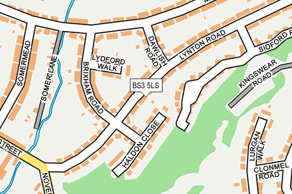 BS3 5LS map - OS OpenMap – Local (Ordnance Survey)