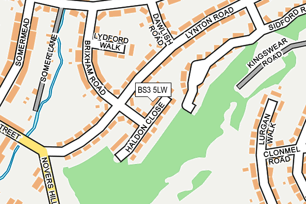 BS3 5LW map - OS OpenMap – Local (Ordnance Survey)