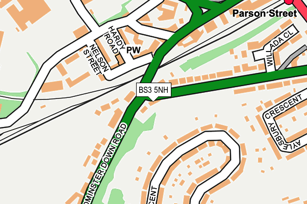 BS3 5NH map - OS OpenMap – Local (Ordnance Survey)