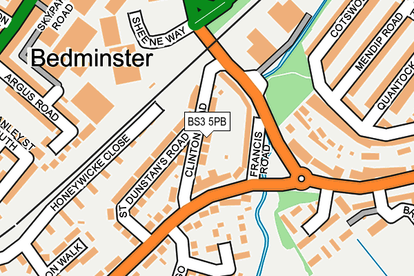 BS3 5PB map - OS OpenMap – Local (Ordnance Survey)