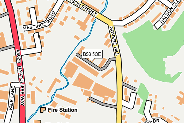 BS3 5QE map - OS OpenMap – Local (Ordnance Survey)